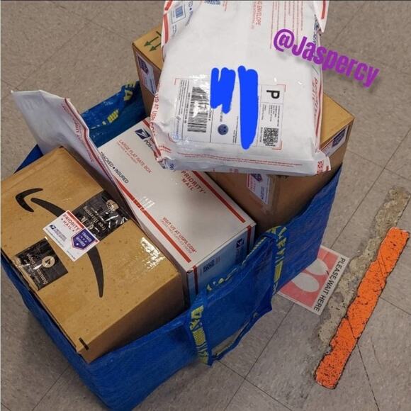 IKEA Frakta Three (3) Large Blue Reusable Shopping Laundry Tote Moving Bag Eco - Picture 6 of 12